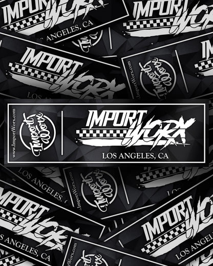 ImportWorx Classic Checkered Sticker 10"
