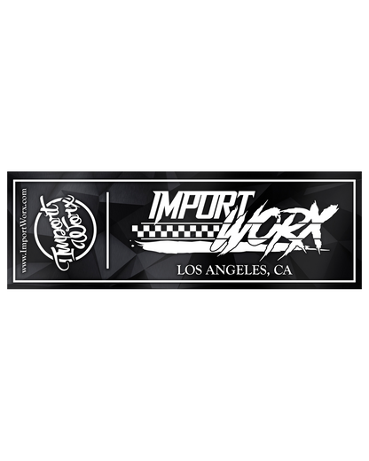 ImportWorx Classic Checkered Sticker 10"