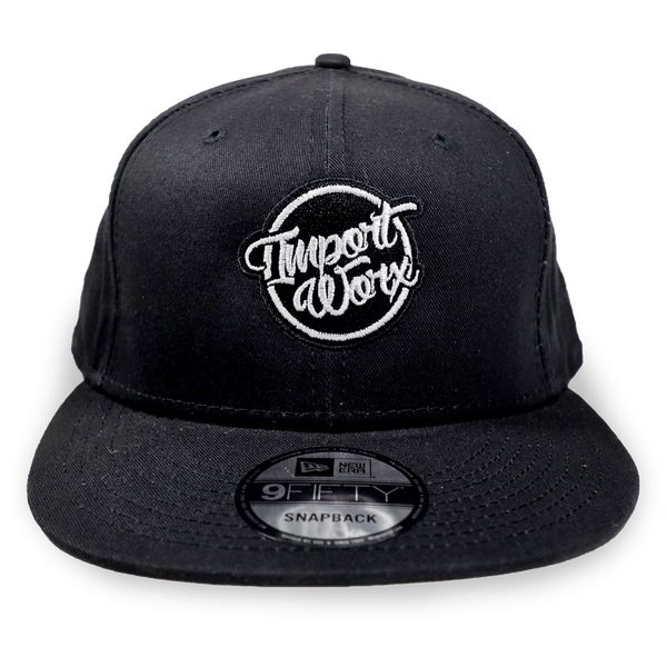 ImportWorx x New Era Black Classic 9FIFTY Snapback Hat Embroidered