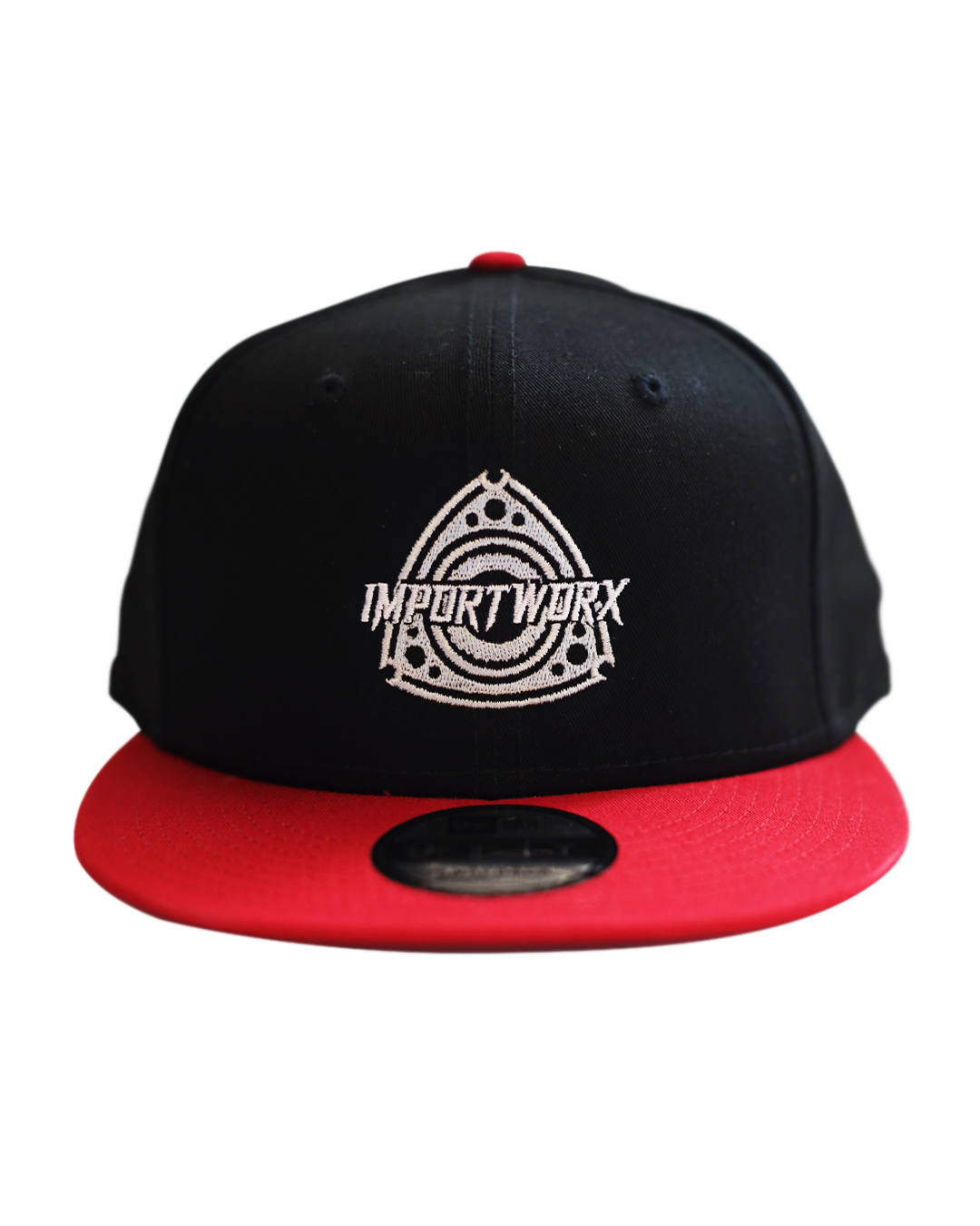 ImportWorx Black/Red Rotary 9FIFTY Embroidered Snapback Hat