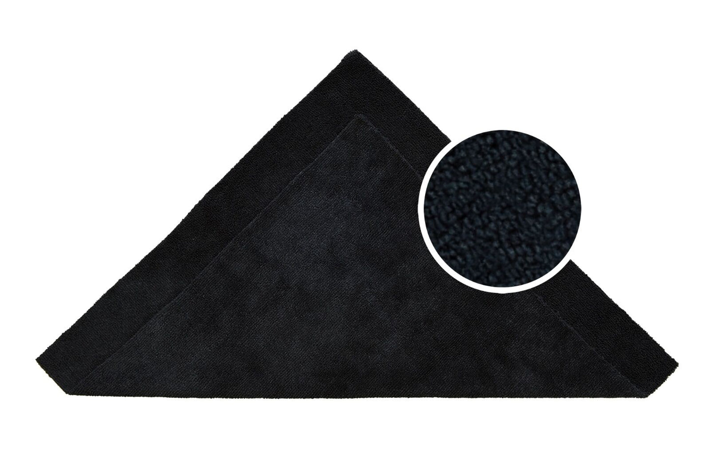 ImportWorx Black Edgeless Microfiber Towels 16" x 16"