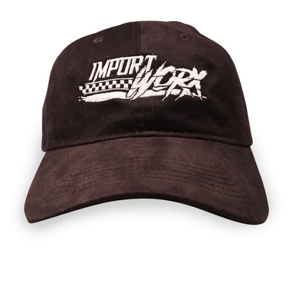 ImportWorx Checkered Embroidered Buckle Dad Hat